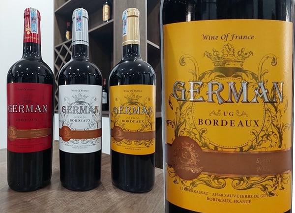 Rượu Vang Đỏ Pháp German Bordeaux UG