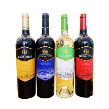 Rượu Vang Julio Lopez (Đỏ - Trắng-Vàng-Xanh)